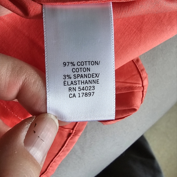 Button up Work Wear, Business casual coral tank top | banana Republic, NWT - Picture 11 of 12